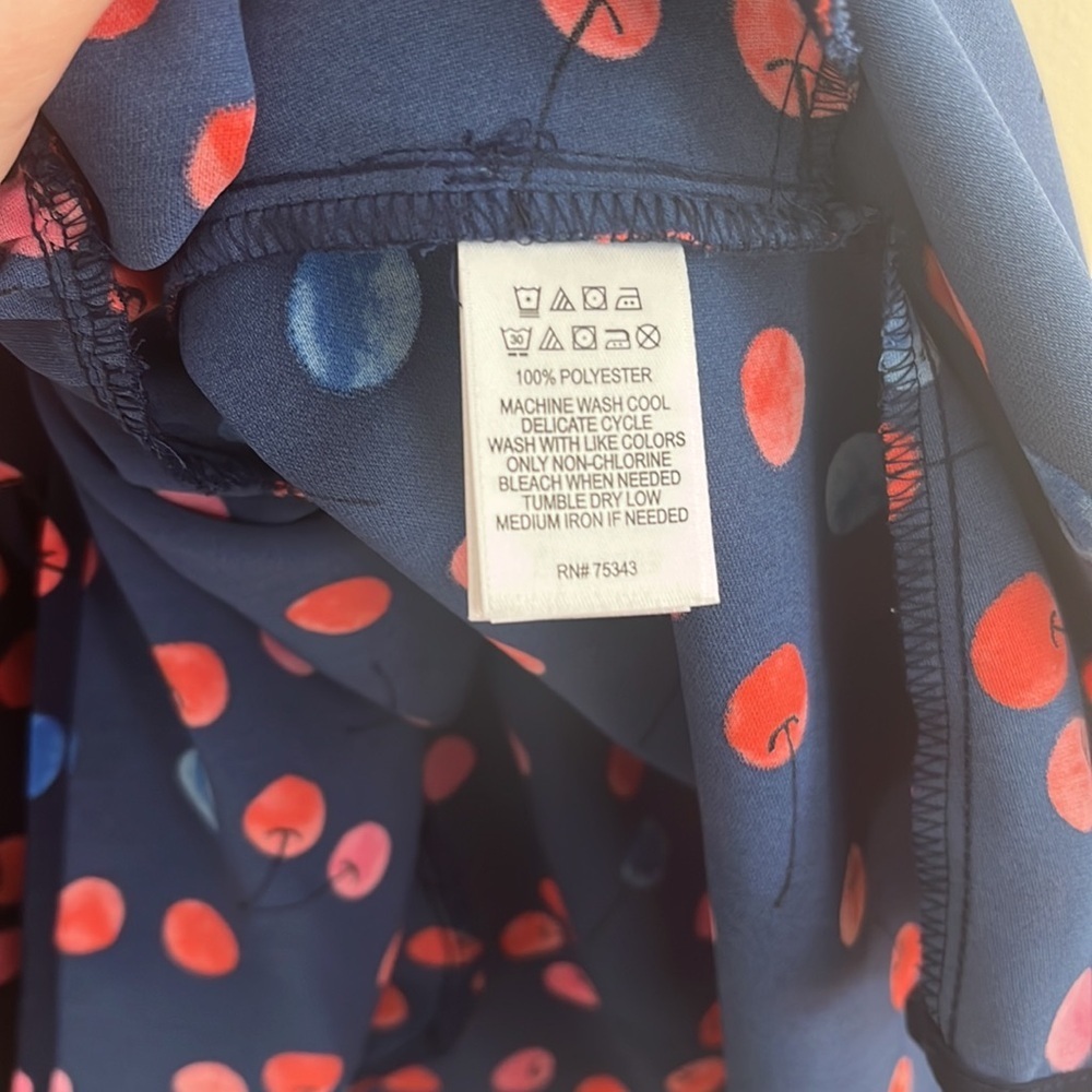 Cynthia Rowley Drop Waist Polka Dot Cherry Mini Dress sz 2 Twee summer girly - Picture 4 of 7